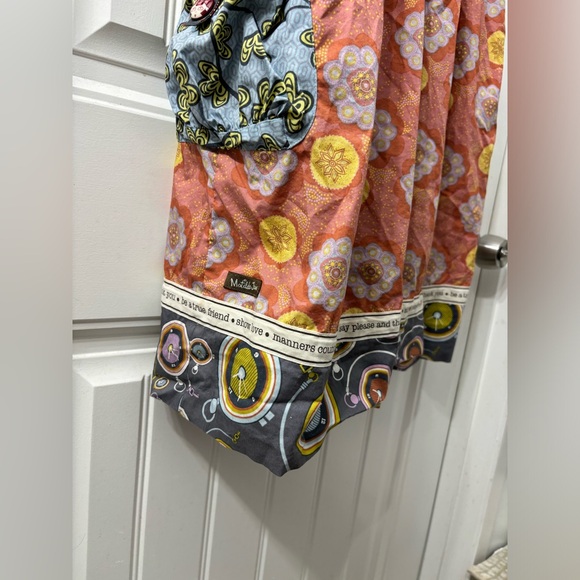 Vintage Matilda Jane Character Counts Vigilante Maya Dress pockets button fuzzy - Picture 4 of 10